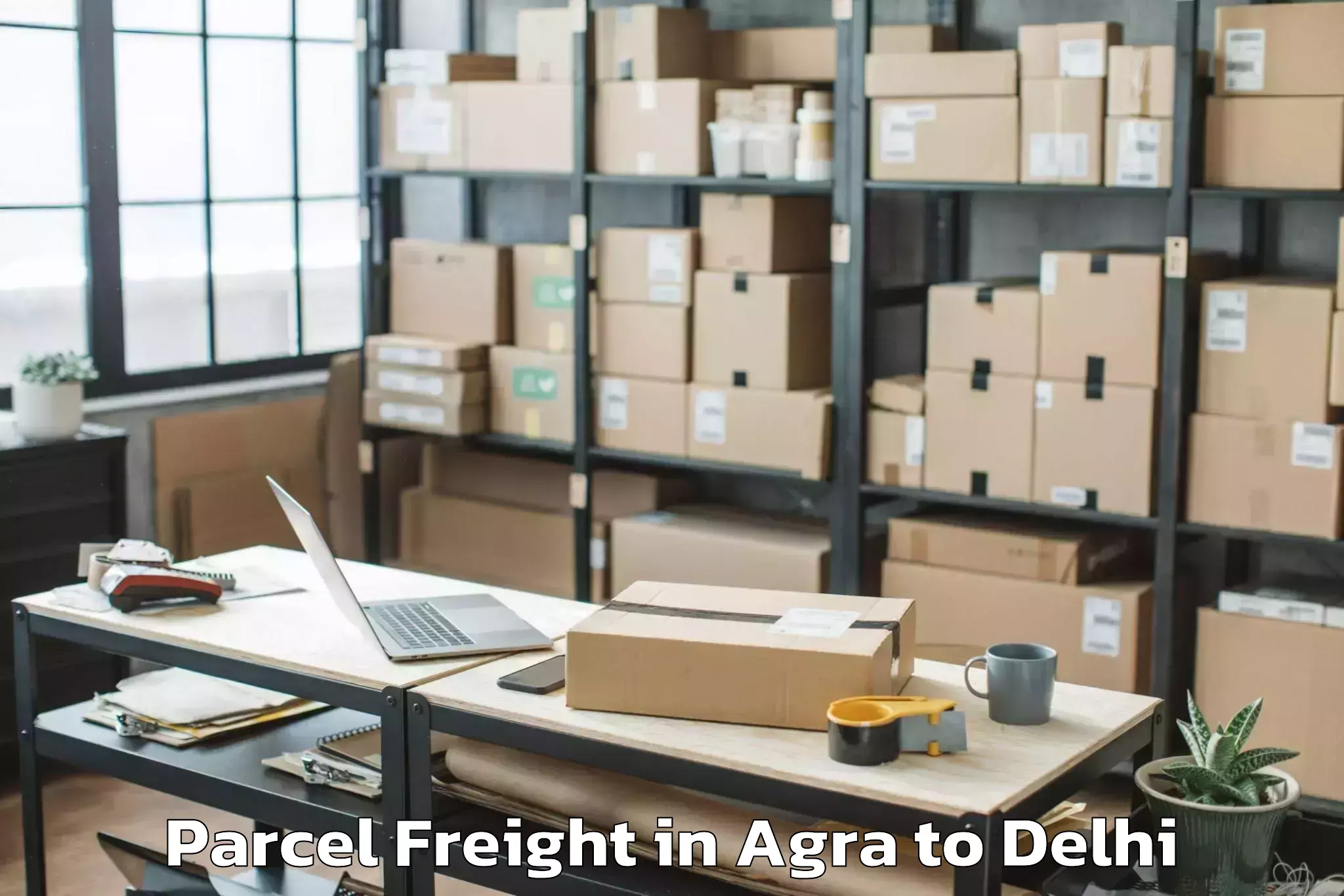 Book Your Agra to Jhilmil Parcel Freight Today